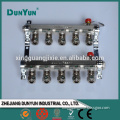 Made in China brass nickel plated floor heating manifold